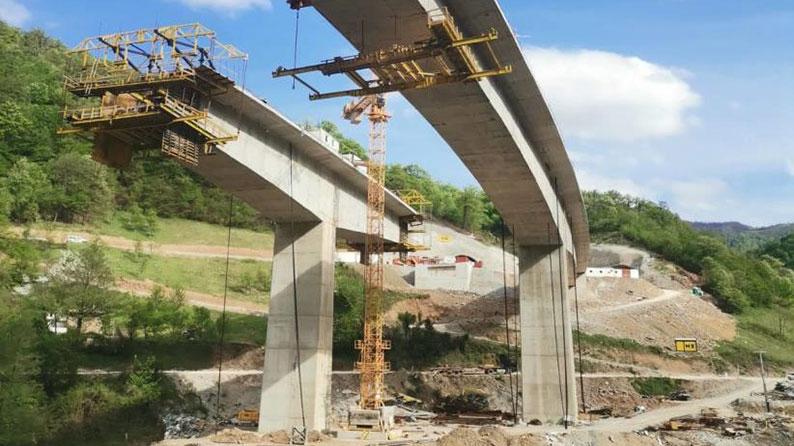 Construction of motorway on corridor Vc, 
Seciton Poprikuše – Zenica North (Donja Gračanica), 
Subsection Vranduk – Ponirak,
Bosnia and Herzegovina