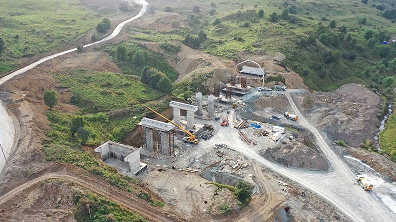 Construction of Kalbajar-Lachin motorway, section km 38+100 ÷ 75+700